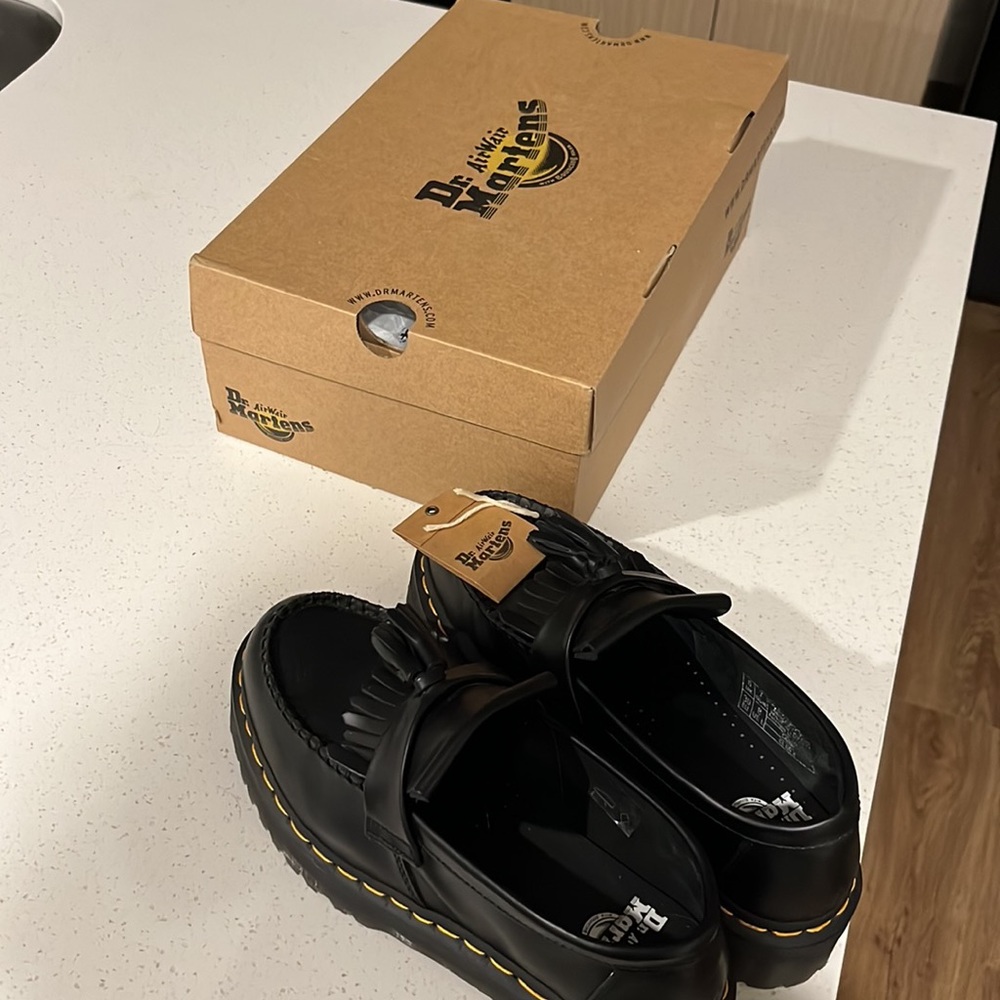 NWT Dr. Marten Adrian Leather Platform Tassel Loafers - Picture 2 of 5